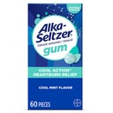 Alka-Seltzer acţiune rece Arsuri la stomac Gumă de relief, extra Putere Antiacid Gumă, Acid Indigestie şi Uset Relief de stomac, Nu Chalky Gust, Cool Mint Flavor, 60 Conte