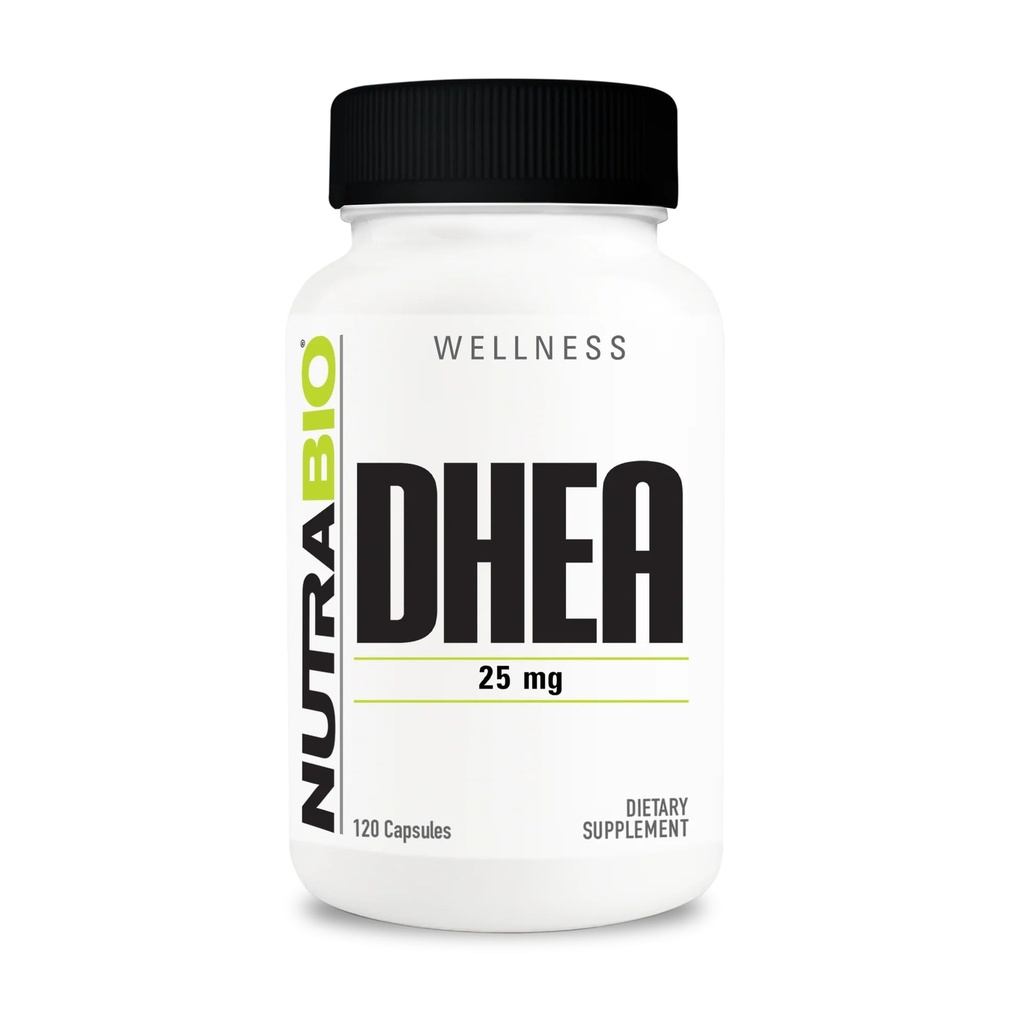 Nutrabio DHEA Supliment - pentru bărbaţi şi femei - DHEA (25 mg) 120 capsule