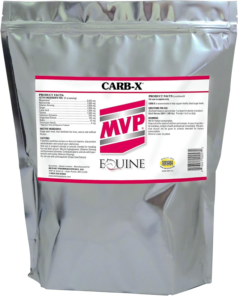 Med- Vet Pharmaceuticals Carb-X (10lb) Suport pentru metabolizarea glucozei...