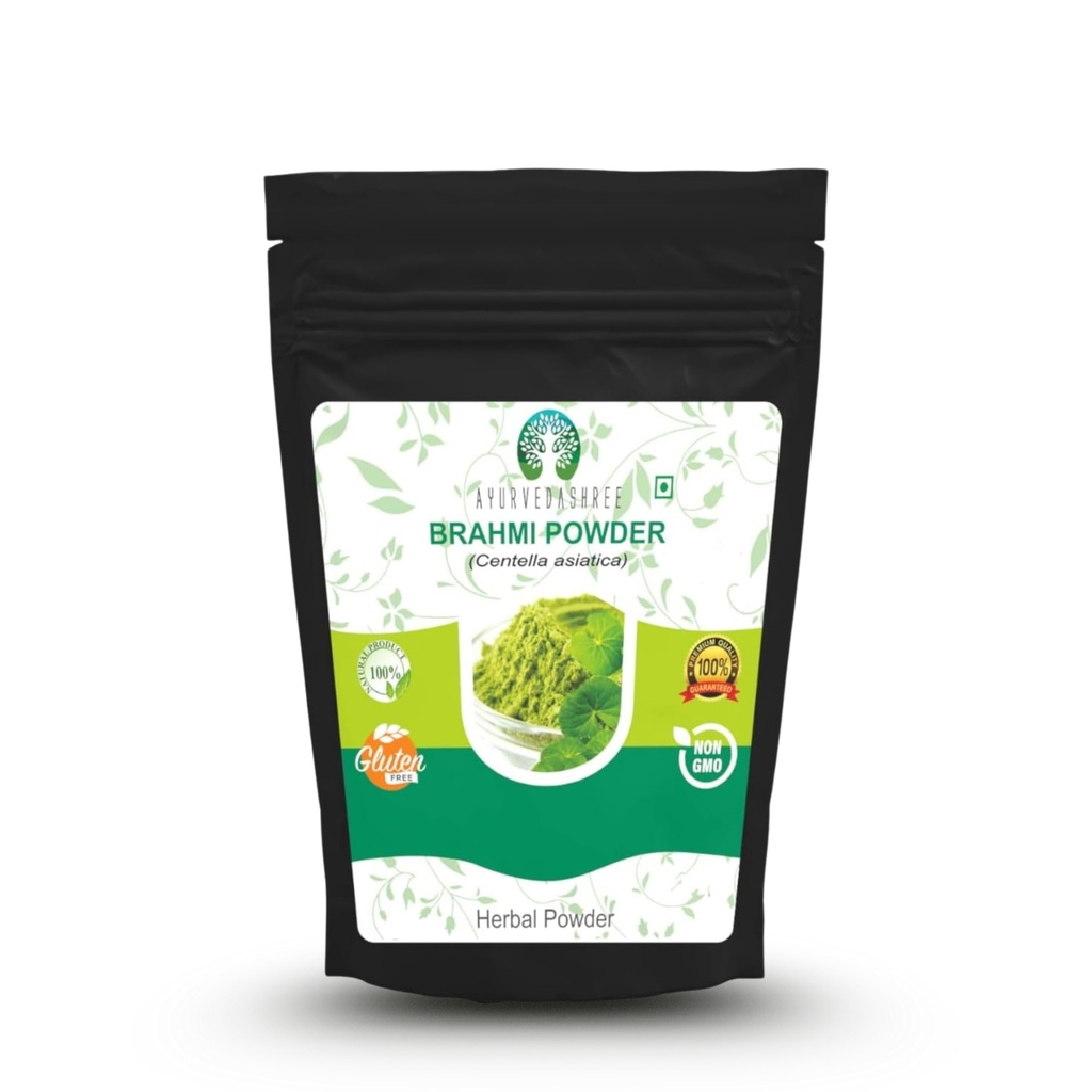 Centella asiatica pulbere 50 Gm I cunoscut sub numele de Gotu Kola, brahmi I Mandupakarni pulbere I Non OMG I Gluten Free I Vegan