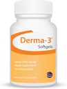 Ceva Derma-3 Softgels, Omega-3 Acid gras și supliment de vitamine pentru câini mici + pisici (conte 60)