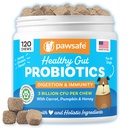Caine Probiotice, Honey Chicken Flavor, 120 Soft Chews pentru Digestive & Gut Health, Immune Supplement, Gas Relief, Anti-Diaree, Ajuta cu alergii, Supărat stomacuri, Drojdii și Itchy Skin