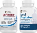 Therabotanics BeFlexible Ultra Supplement comun de suport și Ideal Prostate puternic supliment de prostata pentru bărbați Bundle