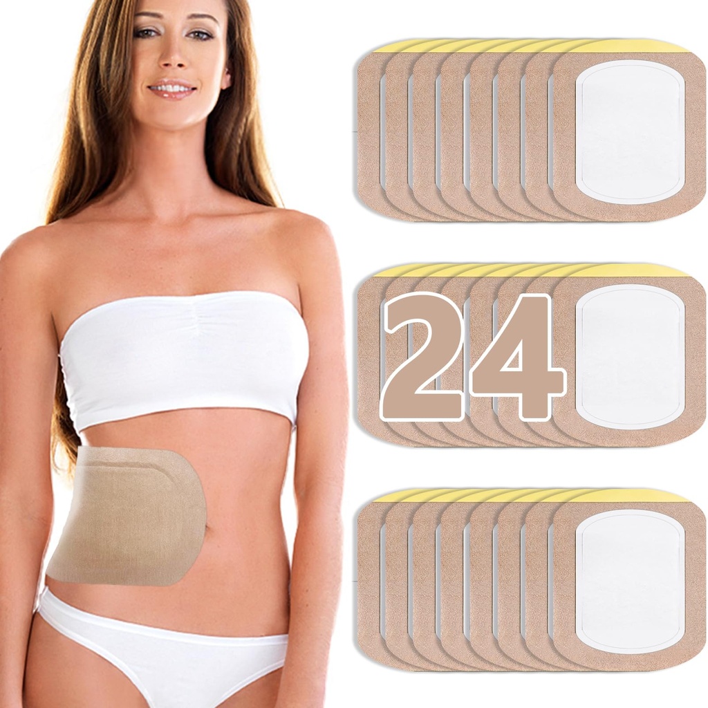 Pachet de ulei Castor Wrap, patch-uri de ulei Castor de unică folosință, Organic de bumbac auto-adezive, Portable Anti Leakage No Wash