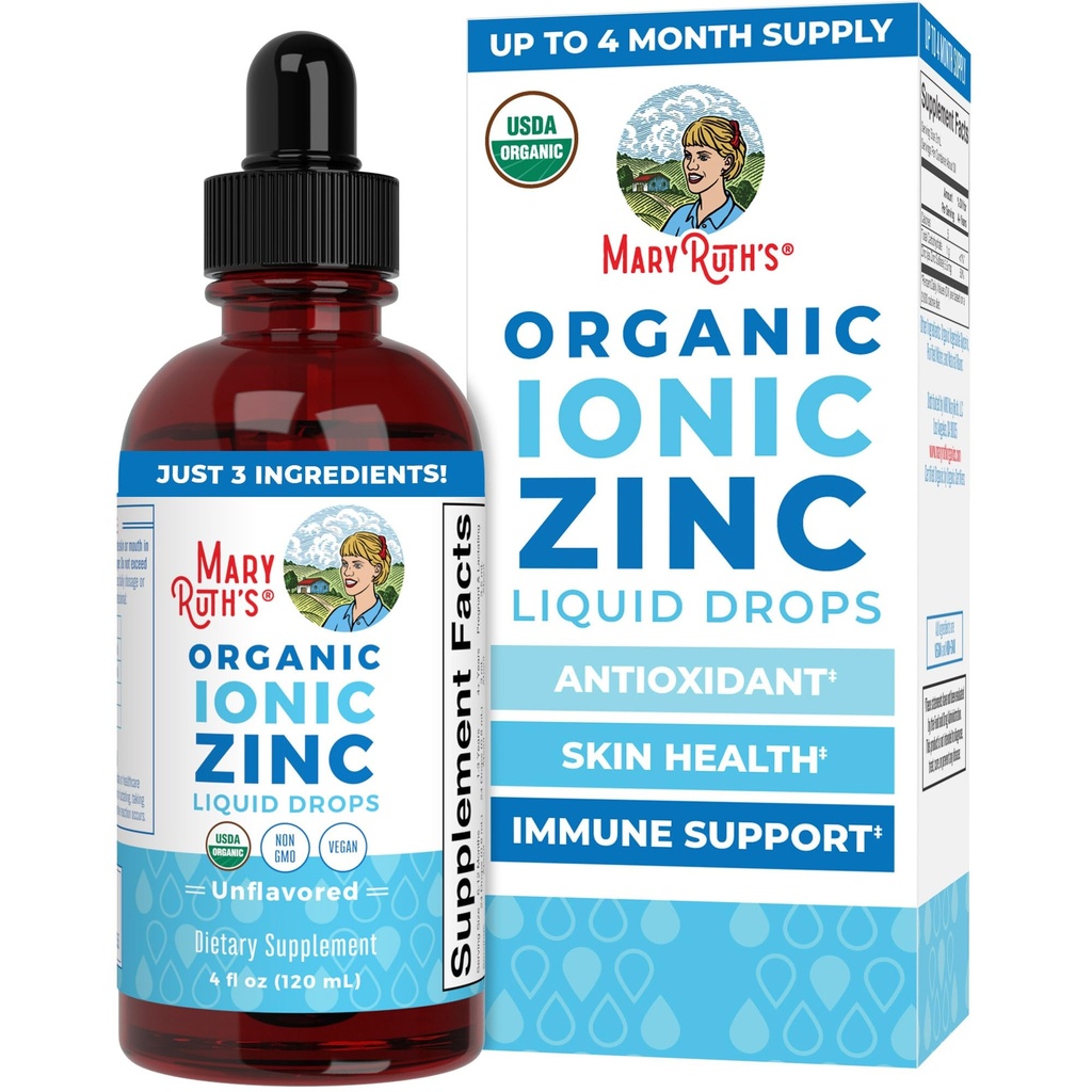 MaryRuth Organic Liquid Zinc Supliment pentru copii si adulti 