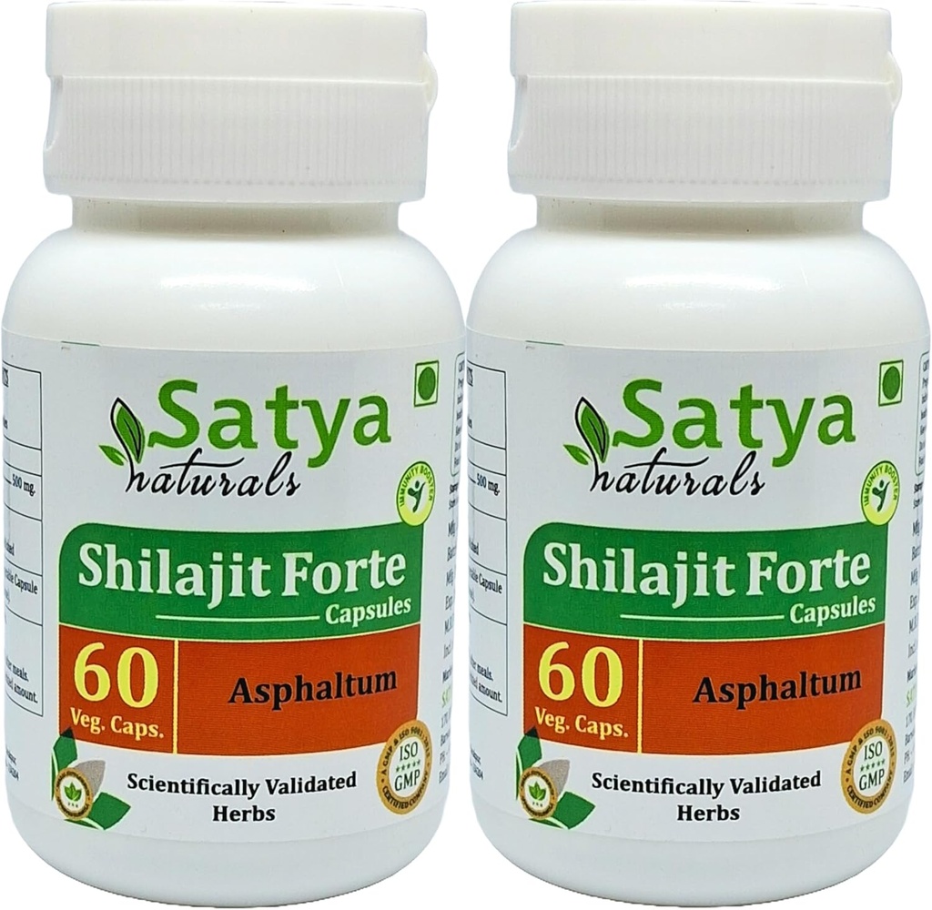 Silajit Forte Capsules 500 mg. 60 Veg. Capsule 