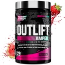OUTLIFT Amped Max în doză mare STIM Pre Workout pulbere 6G Citrulină, 3.2G Beta Alanine, Alpha GPC, CognatiQ, Energie Extremă, Pompe masive, Electroliti (Pepene verde de pădure, 22 Serviri)