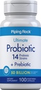 Piping Rock Probiotic si Prebiotic pentru femei si barbati 