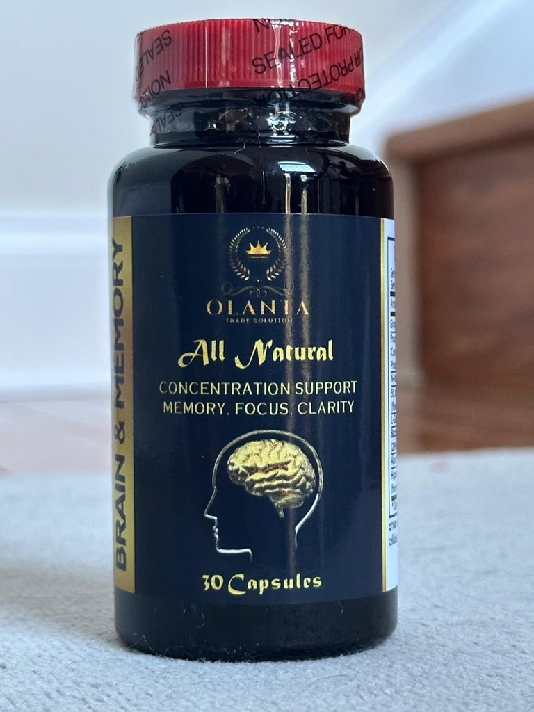 Suplimente de memorie cerebrală - Advanced Focus Supliment pentru Concentrare, Booster de memorie, Optimizarea creierului, Imbunatatirea Neuro - 1 flacon 60 Capsule