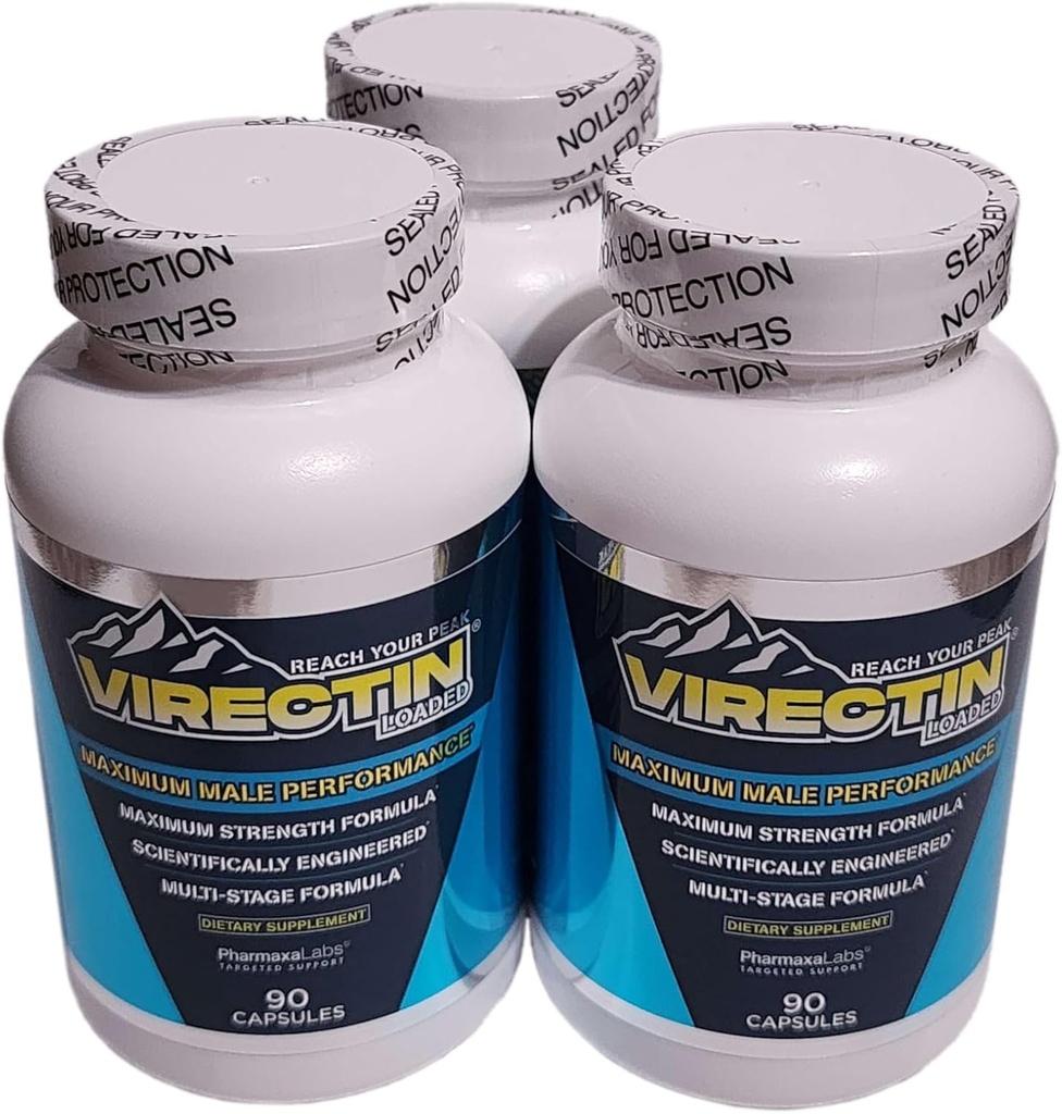 Supliment alimentar maxim de performanţă pentru bărbaţi încărcat (3 flacon) 90 capsule