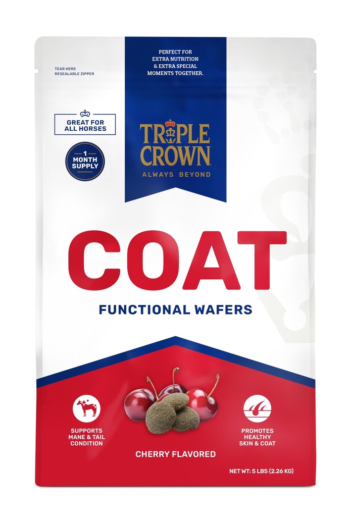 Triple Crown Coat Wafers, Functional Horse Wafers, Cai Coat Supplement, Cal Skin Wafer, 5 lbs