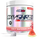 EHP Labs OxyShred Pre Workout pulbere - Preworkout pulbere cu L Glutamina si Acetil L Carnitina, Energetic Boost Drink - Juicy Pepene verde, 60 Serviri