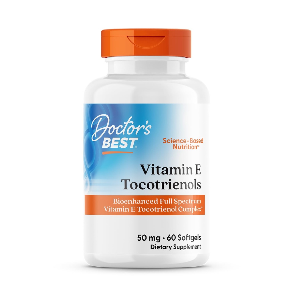 Cele mai bune vitamine E Tocotrienole ale doctorului contine TocoGaia ULTRATM bioenhanced complet spectru de vitamine E complex, 60 Conte