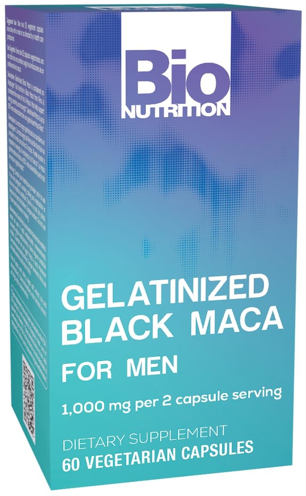 Bio Nutritie Gelatina Black Maca 60 Capsule vegetariene 