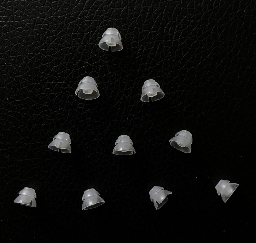 Jungle Care® (6mm Small * 10pc) Dublu Layer Magic Aid Domes Confortabil PSAP (Personal Sound Amplificators Product) Kit Sfaturi pentru urechi Invizibile, Perfect pentru aer deschis (Open Fit), cu excepția RIC