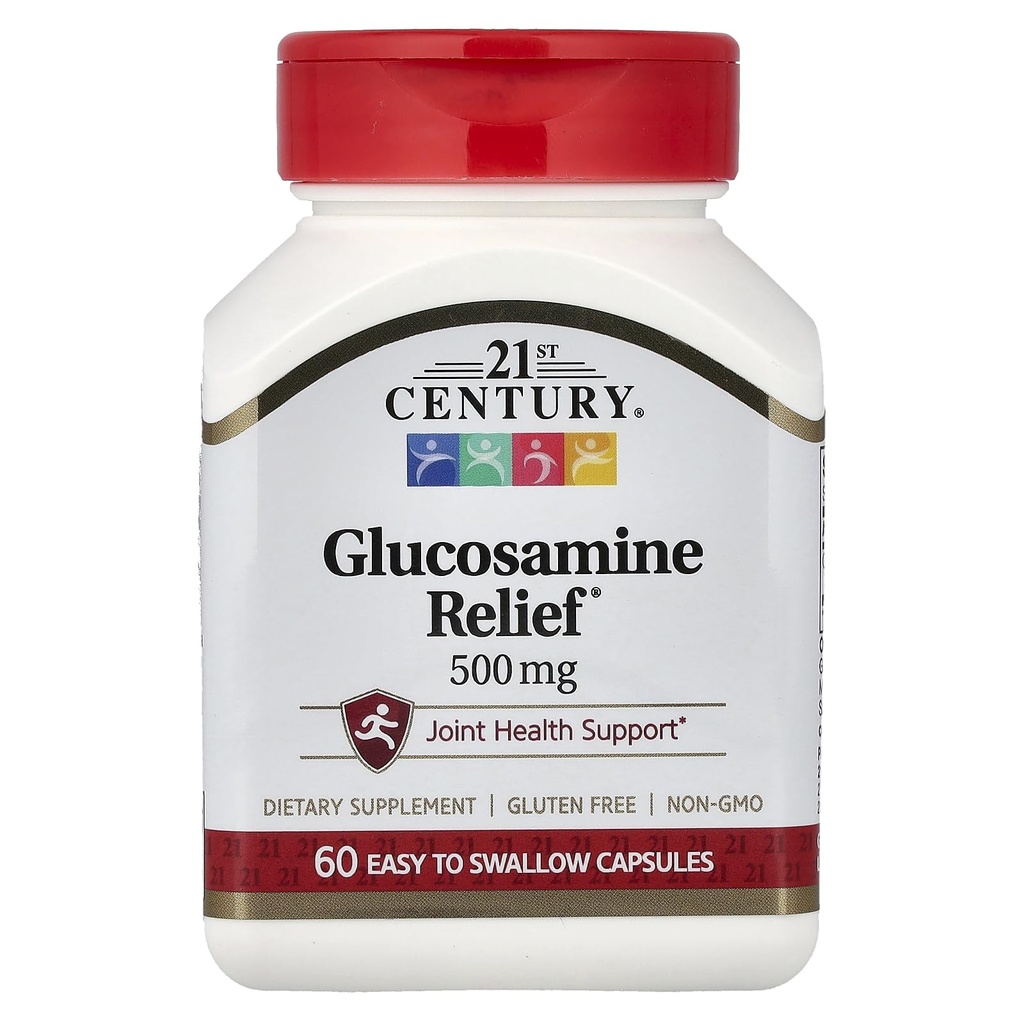 21st Century Glucosamine Relief, 500 mg, 60 Ușor de înghiţit capsule