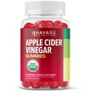 Apple Cidru Otet Gumries - Vitamine organice ACV pentru sanatate digestiva, Metabolizare & Suport Gut - 60 Conte - Vegan, Non-GMO, Gluten-Free - Delicious Flavor & No Harsh Gust - 1 lună de aprovizionare