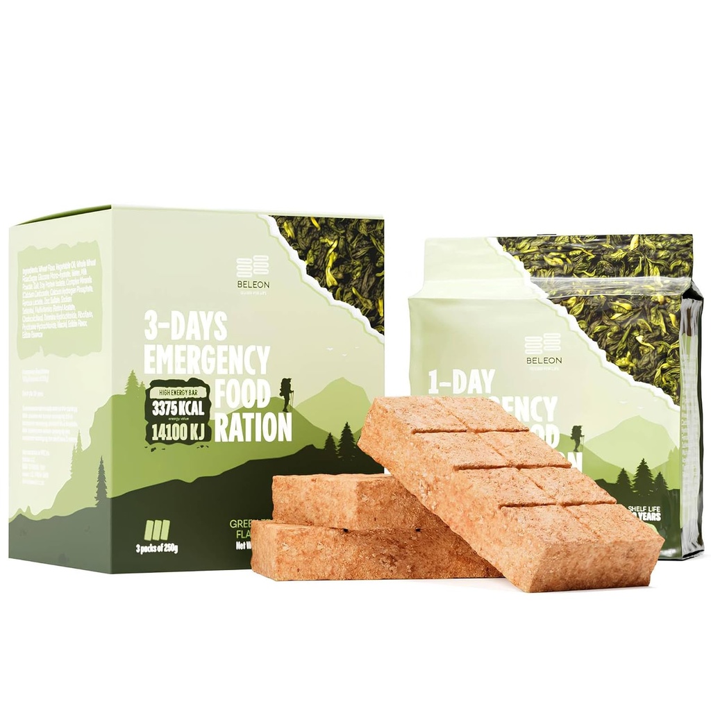 Rezerva de alimente de urgenţă ceai verde - 3 zile 72 ore Biscuit Baruri MRE Mese Militare 2024 Kit de supravieţuire - 20 ani Perioada de valabilitate Camping Provizii de drumeţii