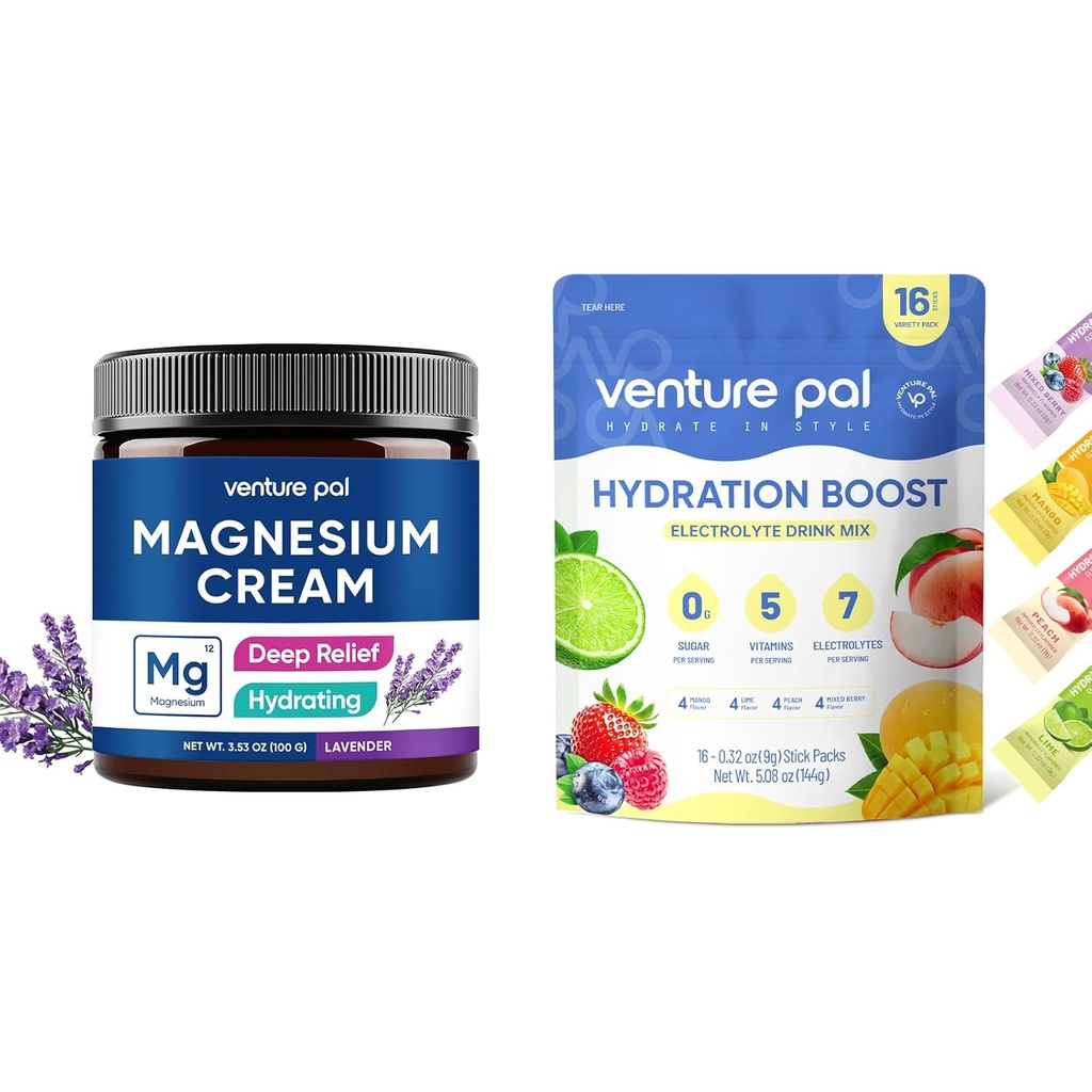 Venture Pal hidrating magneziu Lotion,Electrolyte pulbere Pachete
