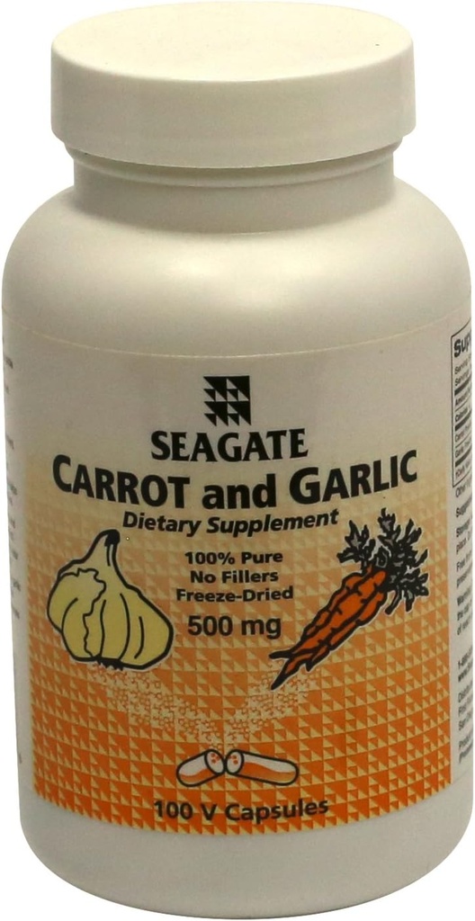 Seagate Products Morcov şi Usturoi 500 mg 100 capsule