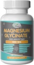 Glicinat de magneziu 500 mg Capsule pentru somn, inimă, nerv şi os, supliment de magneziu musculare Complex de relaxare - 120 capsule (alimentare de 60 zile)