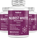 NuBest White - Suporturi Piele frumoasă și radiantă cu glutatione, Milk Thistle Extract, L-Cysteine, plante aromatice prețioase și vitamine (3 ambalaj)