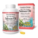 Omega completă de factori naturali, ulei de somon sălbatic Alaskan, susține Heart and Brain Health cu Omega-3 DHA și EPA, 180 softgels (180 portii)