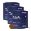 PetLab Co. Probiotice pentru câini, Suport Sanatate Gut, Diaree ocazionala, Digestive Health & Alergii sezoniere - Pork Flavor - 30 Soft Chews - Package May Vary (Value 3-Pack)