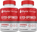 (2 Pachet) Glyco Vantage Glyco Optimizer Capsulele suport de sânge Rezistenţă maximă Toate Suplimentul natural pentru bărbaţi şi femei