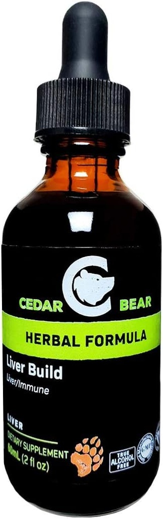 Cedar Bear Ficat construi un supliment de plante lichide care ajută la consolidarea funcţiei ficatului şi vezicii biliare 2 Fl Oz