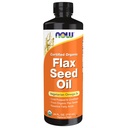 ACUM Alimente Suplimente, Certified Organic Flax Seed Seed Oil Liquid, Rece-Pressed și Nerafinat, 24-Ounce