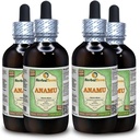 Anamu (Petiveria Alliacea) Glicerite, Extract lichid de plante uscate de alcool-FREE (Numele brand: HerbalTerra, Proudly made in USA) 4x4 fl.oz (4x120 ml)