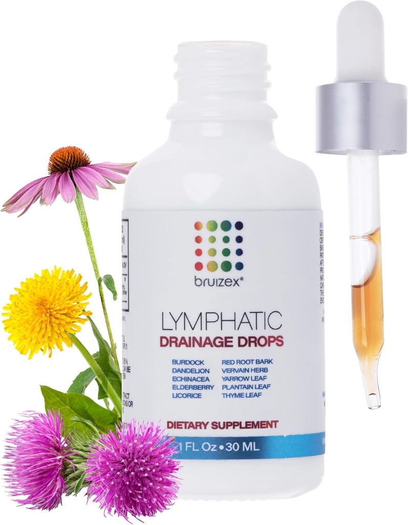 Picături de drenaj limfatic pentru chirurgie Recovery & Limphatic Health, Nearomate, Utilizați Liposuctie Post, BBL & Tuck Tummy, Amestec natural de plante de rădăcină Dandelion, Brodock Root, Echinaceae, 1 Fl Oz