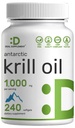 DEAL SUPLEMENT Antarctic ulei de krill, 1000 mg per servire, 240 Softgels 
