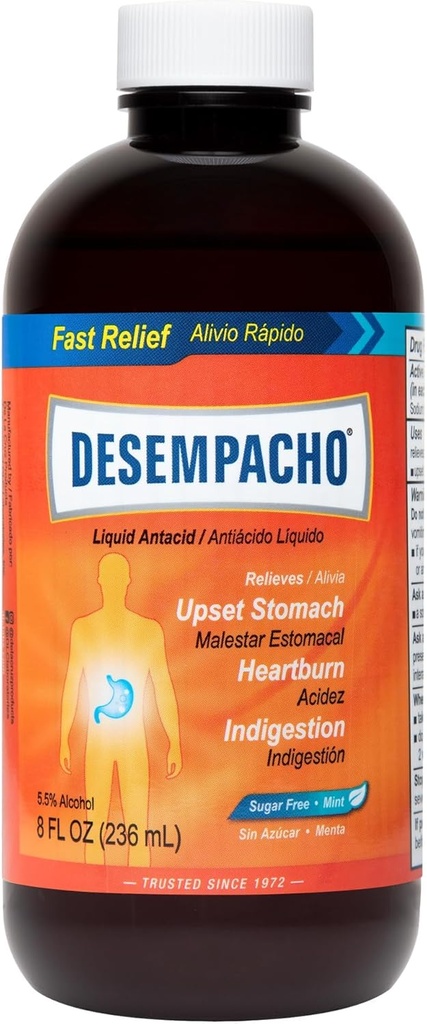 Antiacid lichid Desempacho - Bicarbonat de sodiu Concentraţie maximă Arsuri la stomac şi Reflux acid