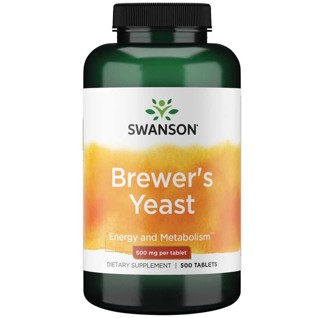 Swanson Brewer's Yeast - B Complex Vitamina Formula (500mg, 500 comprimate)