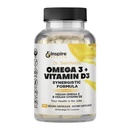 Nutriție plictisit Vegan Omega 3 și vitamina D3 Supliment 90Ct
