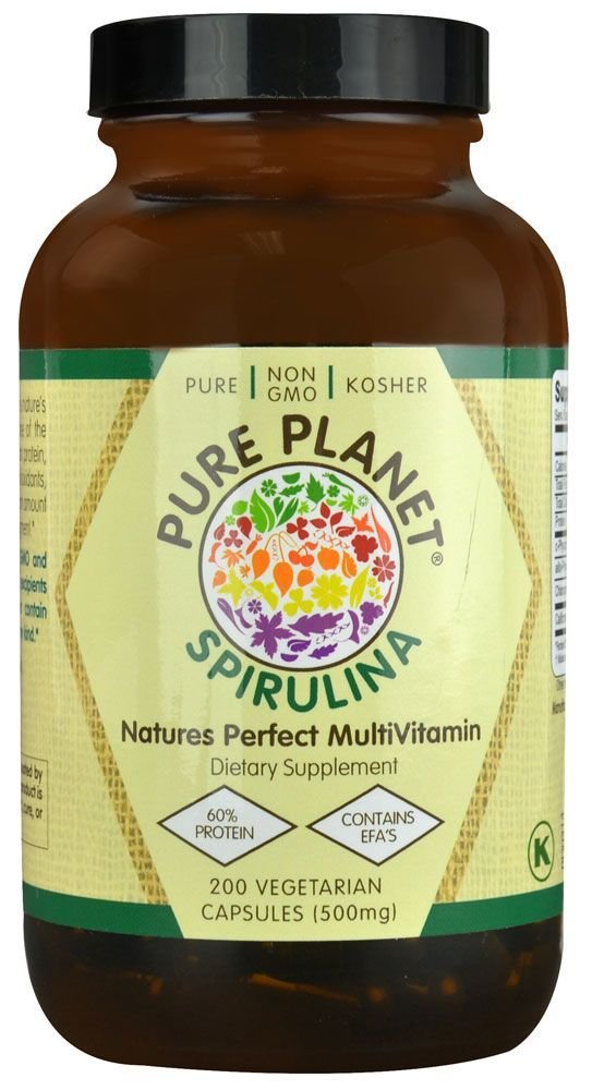 Planeta pură 100% Spirulina pură, 200 CT