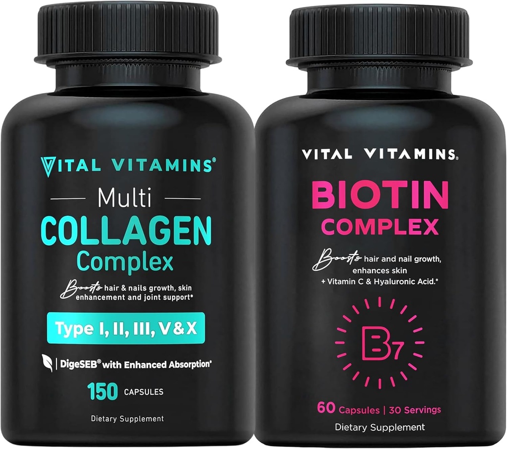 Vitamine vitale Multi Colagen Pastile + Biotin Complex Pastile