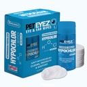 PetEyez Veterinarian Formulated Tear Stain Remover Solutie pentru câini și pisici - Deodorizant hipoallergenic pentru a elimina murdărie, descărcare și Crusta de urechi, ochi, Paws & Butt - 100 Șervețele