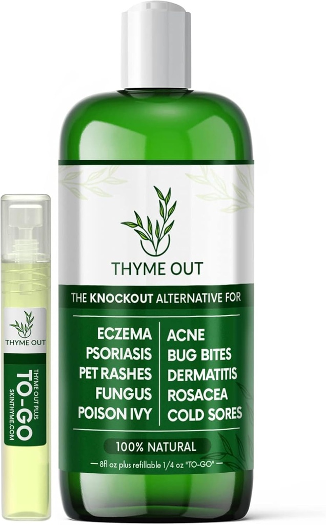 Tratamentul cu eczemă naturală - Tratamentul cu psoriazis - o soluţie All-in-One pentru Acnee, Dermatită, Rosacea, Răşini Rece, Erupţii pentru animale de companie, Bug Bites şi Otravă Ivy - Anti-Itch Spray pentru Mâncărimea pielii