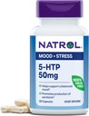Natrol Mood & Stress 5-HTP 50mg, Supliment alimentar ajută la susținerea unui mod echilibrat, 30 capsule, 7-30 zile de aprovizionare
