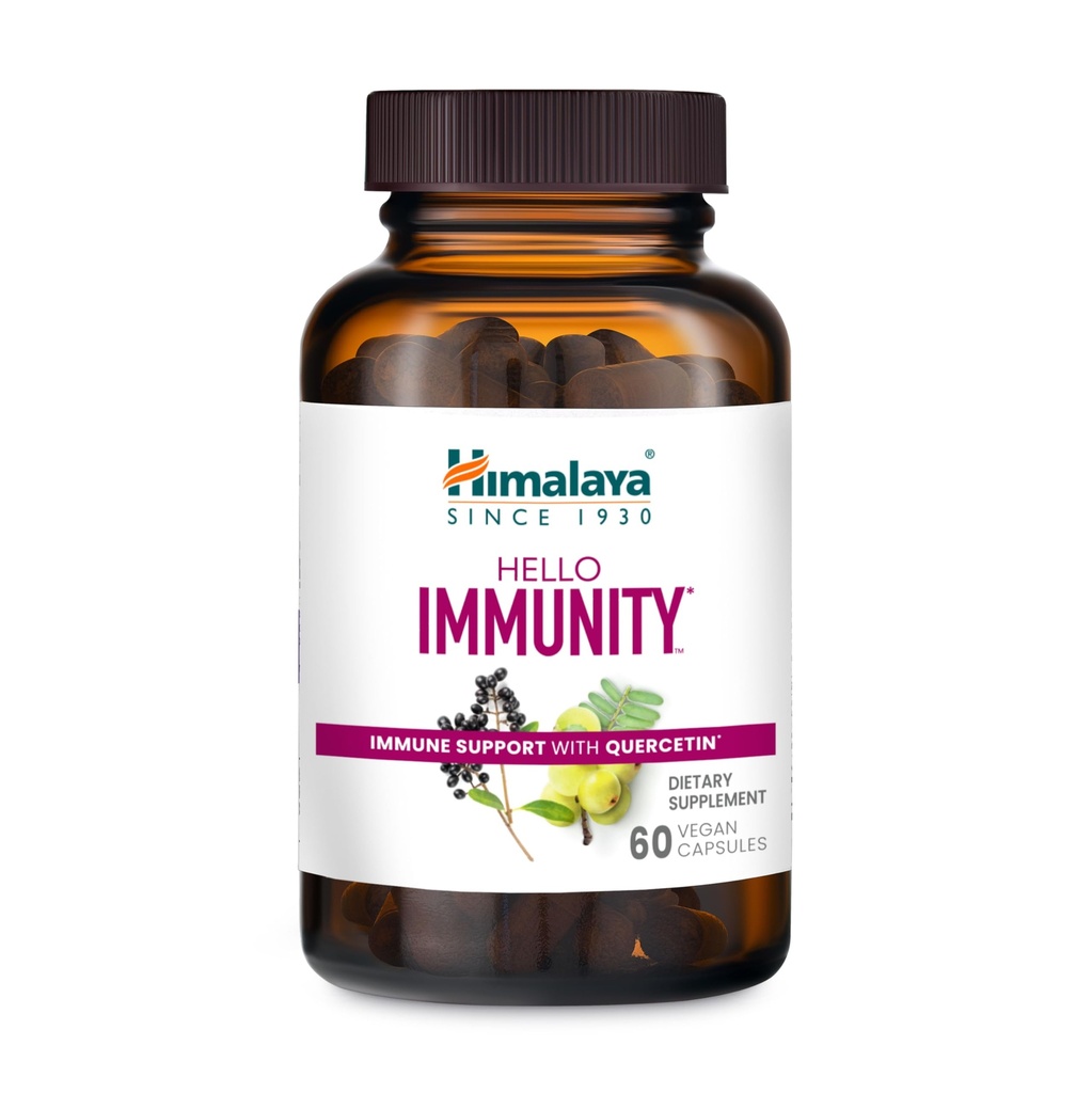 Himalaya Bună Imunitatea cu Querbetin, 60 de zile de aprovizionare - Herbal Immune Supplement, Bioflavonoid și Antioxidant pentru Imunitate și Zilnic Wellness - Vegan, Non-GMO, Gluten gratuit, 500 mg, 60 Capleți