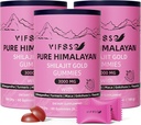 Gumiile Shilajit, 3000 Mg Shilajit Pure Himalayan Organic cu Ashwagandha, Gumiile Turmerice fără zahăr pentru bărbați și femei, Suplimentul Shilaj, Non-GMO Nature Shilajit pentru energie, 180 Gume