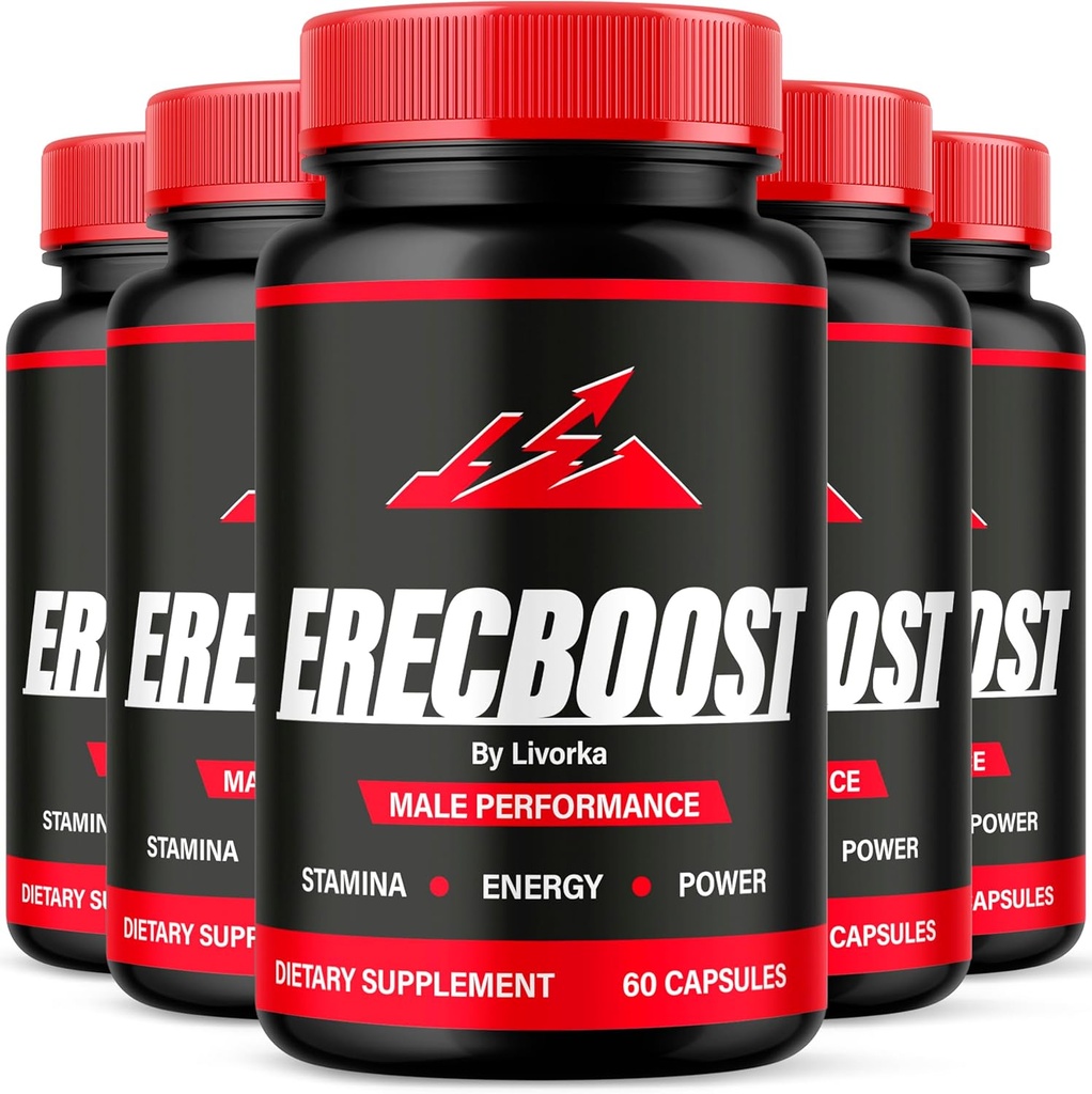 (5 ambalaj) Capsule Erecboost, Toate formele naturale avansate, 300 capsule