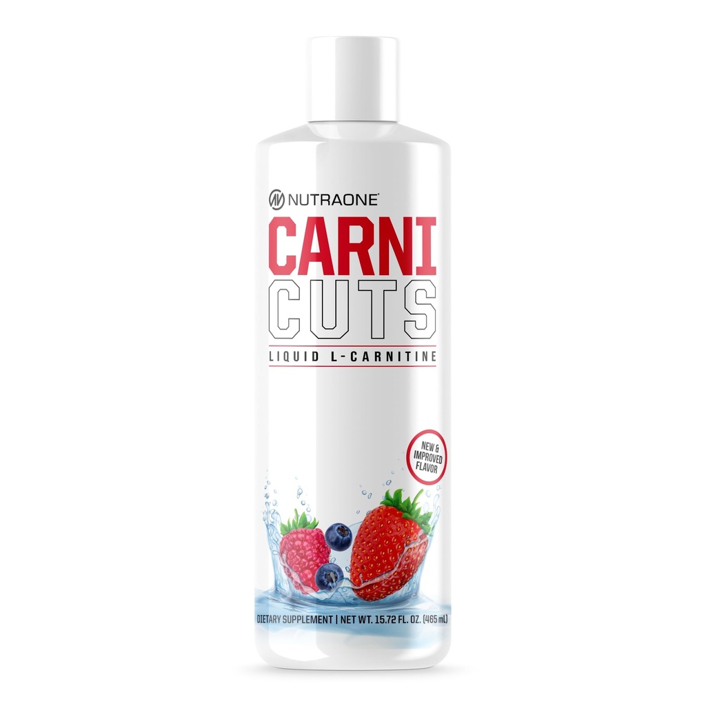 NutraOne Carnicuts L-Carnitina supliment lichid Stimulant gratuit* (Berry Blast - 32 Servings)