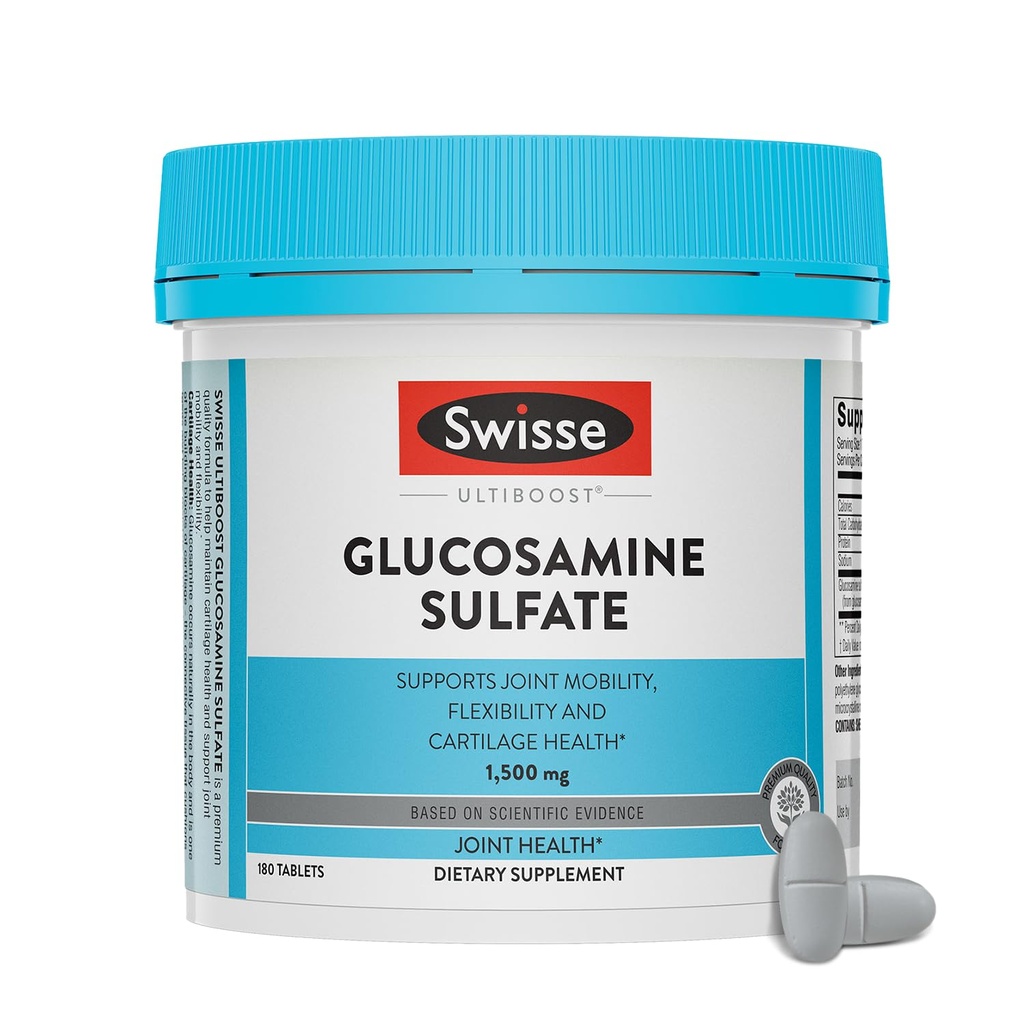 Swisse Glucosamine Sulfate Suplimentul comun de sprijin pentru mobilitate și asigurare de sănătate 