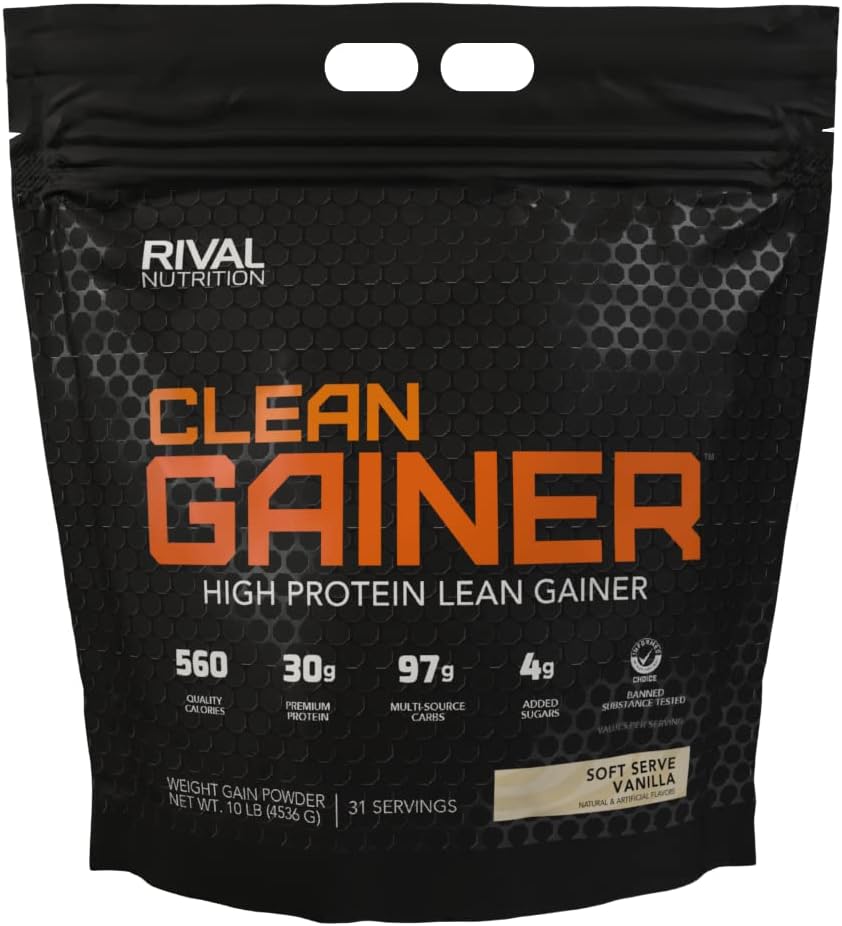 NUTRIŢIE RIVALĂ Clean Gainer - Soft Serve Vanilla 10 lbs
