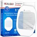 Film transparent dressing 4" x 4.75" (10 Pachet) - Bandaje adezive pentru duș post-chirurgical, IV Shield, Tatuaj Aftercare, Petice respirabile clare de HEALQU