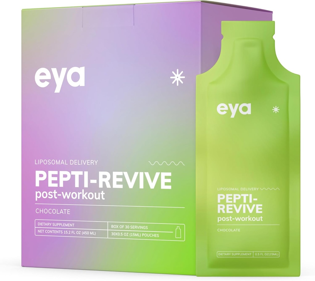 Liposomal Supliment pentru rutina post-workout, ajută la creșterea proteinei musculare, inflamație redusă, Boost Energy pentru bărbați și femei (Aroma de ciocolată - Cutie de 30 Sachete x 15ml)